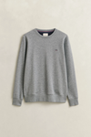 Bluza męska z okrągłym dekoltem regular fit szara