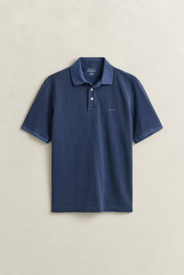 Koszulka polo męska z krótkim rękawem regular fit granatowa