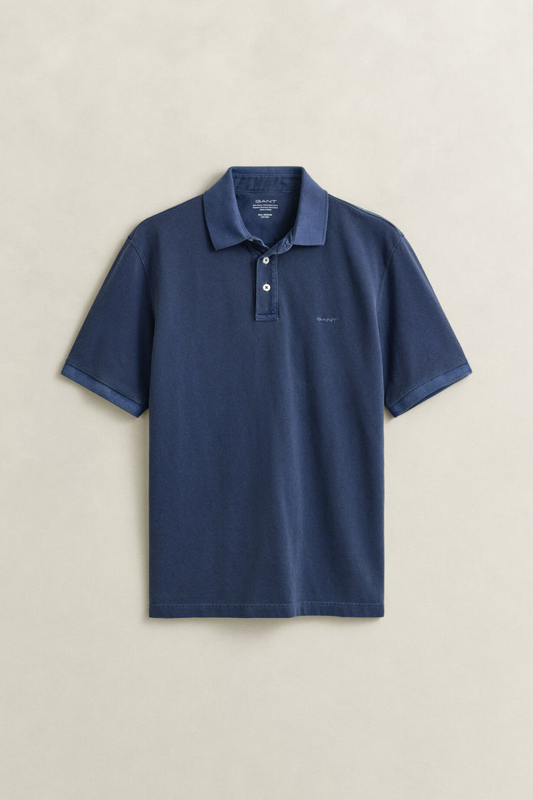 Koszulka polo męska z krótkim rękawem regular fit granatowa