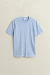 Bawełniany t-shirt męski regular fit błękitny