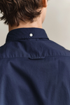 Koszula męska z długim rękawem slim fit granatowa