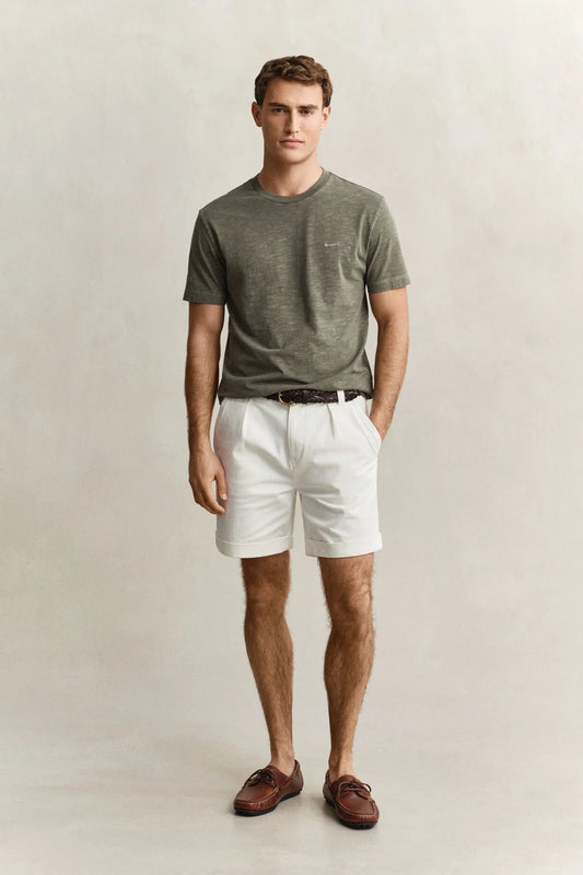 Szorty męskie relaxed fit białe