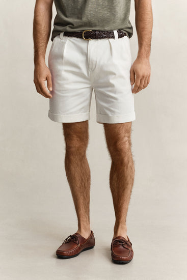 Szorty męskie relaxed fit białe