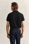 Koszulka polo męska z krótkim rękawem regular fit czarna