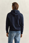 Bluza męska z kapturem regular fit granatowa