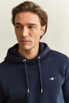 Bluza męska z kapturem regular fit granatowa