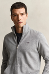Bluza męska z zamkiem regular fit szara