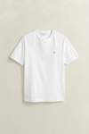T-shirt męski z okrągłym dekoltem regular fit biały